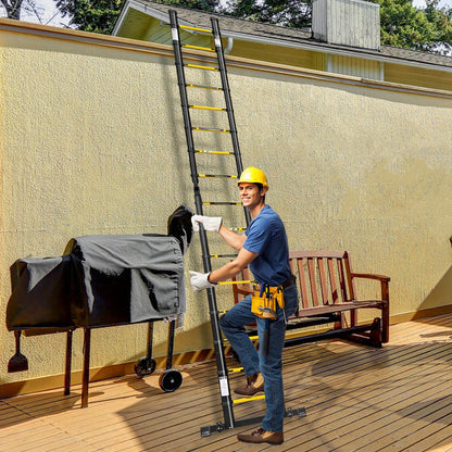 Telescopische Ladder – Telescoopladder – Opvouwbare Ladder – Uitschuifladder – Vouwladder – Aluminium – Max. 150 kg Draagvermogen – Compact & Lichtgewicht