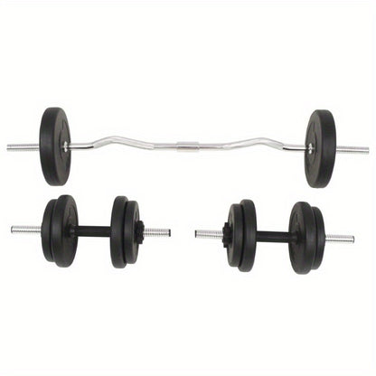 Halterset – Dumbbellset – Krachttraining Set – Fitness Gewichten – Spieropbouw Set – 30 kg Gewicht – Roestvrij Staal – Verstelbare Halters