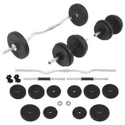 Halterset – Dumbbellset – Krachttraining Set – Fitness Gewichten – Spieropbouw Set – 30 kg Gewicht – Roestvrij Staal – Verstelbare Halters