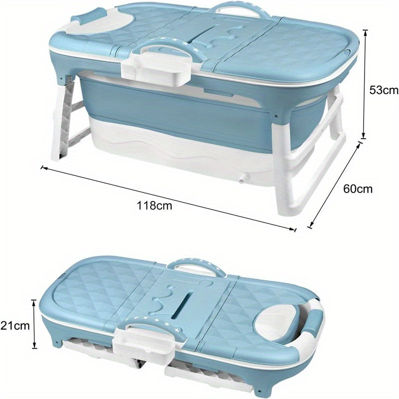 Opvouwbaar Bad – Inklapbaar Bad – Zitbad – Ligbad – Mobiel Bad – 112 x 62 x 52 cm – Ruimtebesparend & Duurzaam Materiaal