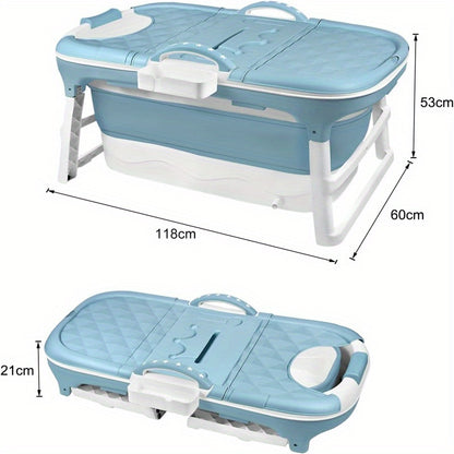Opvouwbaar Bad – Inklapbaar Bad – Zitbad – Ligbad – Mobiel Bad – 112 x 62 x 52 cm – Ruimtebesparend & Duurzaam Materiaal