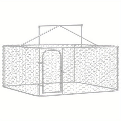 Hondenhok – Buitenren – Hondenkooi – Hondenhuis – Kennel – Robuust Metalen Frame – Waterbestendig Afneembaar Dak 200x200x150 cm