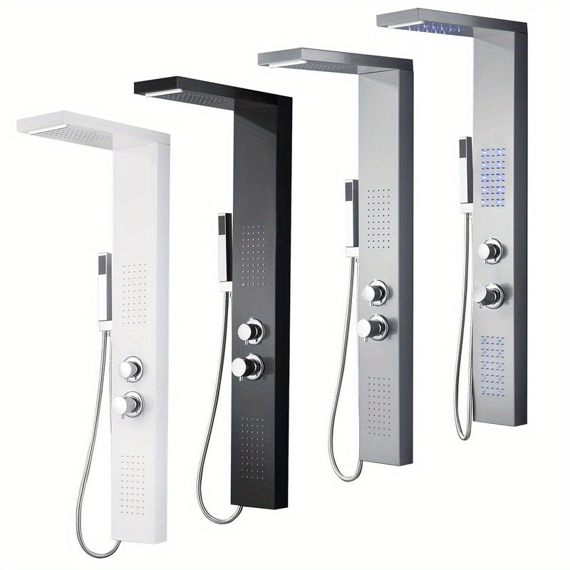 Douchepaneel – Douche Systeem – Douche Set – Regendouche – Handdouche – 4 Functies – 304 RVS Geborsteld – Onderhoudsvriendelijk