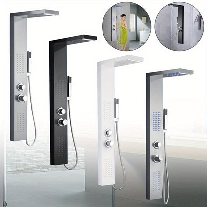 Douchepaneel – Douchekolom – Doucheset – Douchesysteem – Regendouche – 4 Functies – 304 Geborsteld RVS