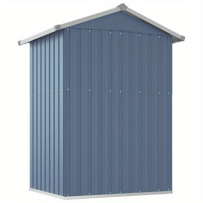 Tuinhuis – Tuinkast – Tuinberging – Tuinhuisje – Grijs – Gegalvaniseerd Staal – Weerbestendig & Stevig – 126x97,5x177 cm