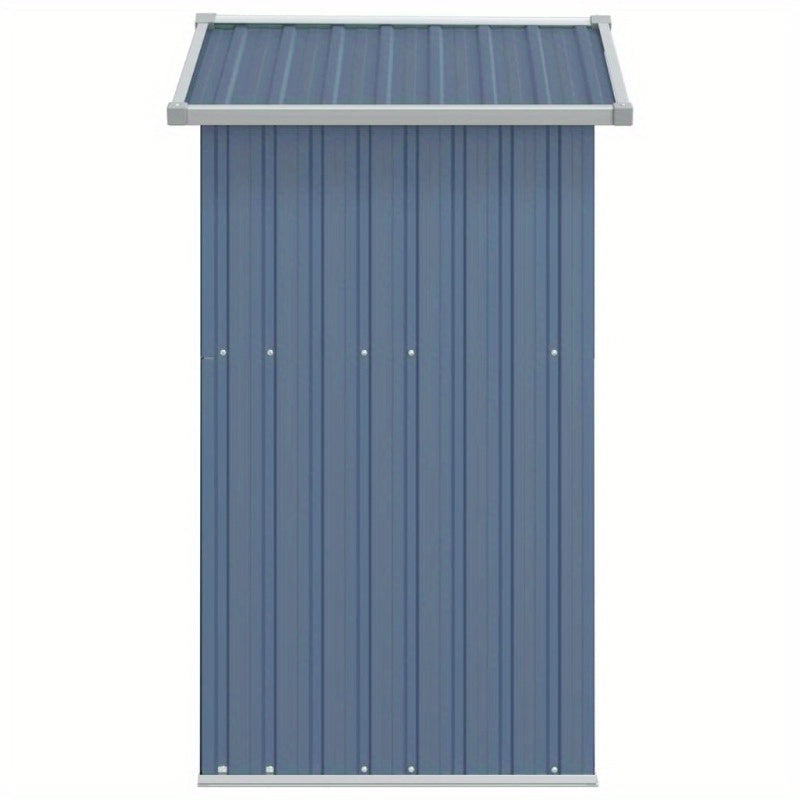 Tuinhuis – Tuinkast – Tuinberging – Tuinhuisje – Grijs – Gegalvaniseerd Staal – Weerbestendig & Stevig – 126x97,5x177 cm