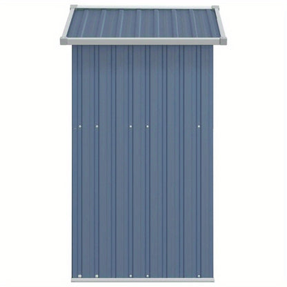 Tuinhuis – Tuinkast – Tuinberging – Tuinhuisje – Grijs – Gegalvaniseerd Staal – Weerbestendig & Stevig – 126x97,5x177 cm