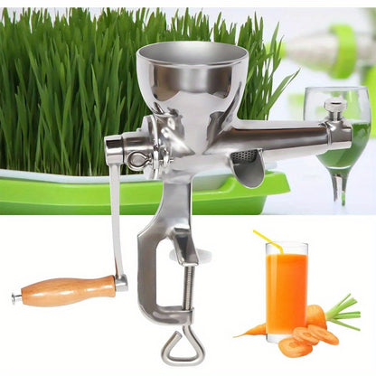 Handmatige Sapcentrifuge – Sapmaker – Juicer – Slow Juicer – Groentesap Pers – Roestvrij Staal – Energiezuinig