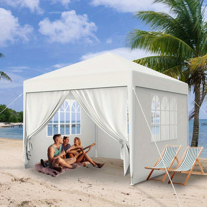 Partytent – Feesttent – Tuintent – Paviljoen – Evenemententent – 3x3m 3x6m 3x9m – Waterdicht PE Zeildoek – Stabiel Geverfd Stalen Frame