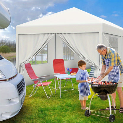 Partytent – Feesttent – Tuintent – Paviljoen – Evenemententent – 3x3m 3x6m 3x9m – Waterdicht PE Zeildoek – Stabiel Geverfd Stalen Frame