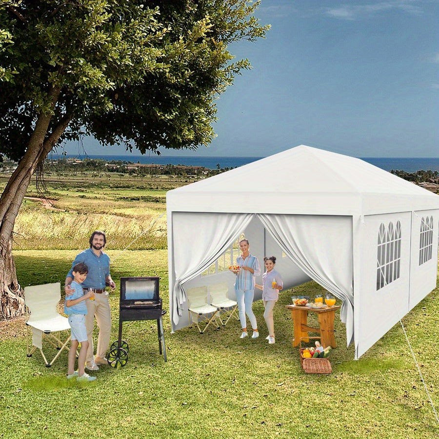 Partytent – Feesttent – Tuintent – Paviljoen – Evenemententent – 3x3m 3x6m 3x9m – Waterdicht PE Zeildoek – Stabiel Geverfd Stalen Frame