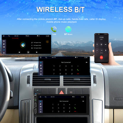 Autoradio – MP5 Speler – Car Multimedia – Auto Radio – 1DIN Speler – 6,86 Inch HD Touchscreen – Draadloze Carplay & Bluetooth
