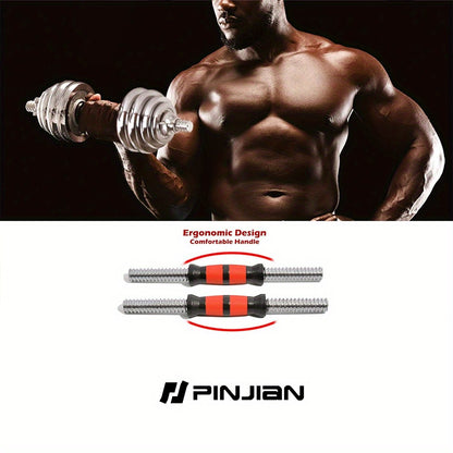 PJ Fitness Chrome Dumbbell Set, Adjustable Weight - Dumbbell, Barbell Combination, Up to 14.97KG, Metal Link Used As Barbell, Chrome Weight, Hardcover Gift Box, Men's And Women's Home Gym Workout Training Equipment Common