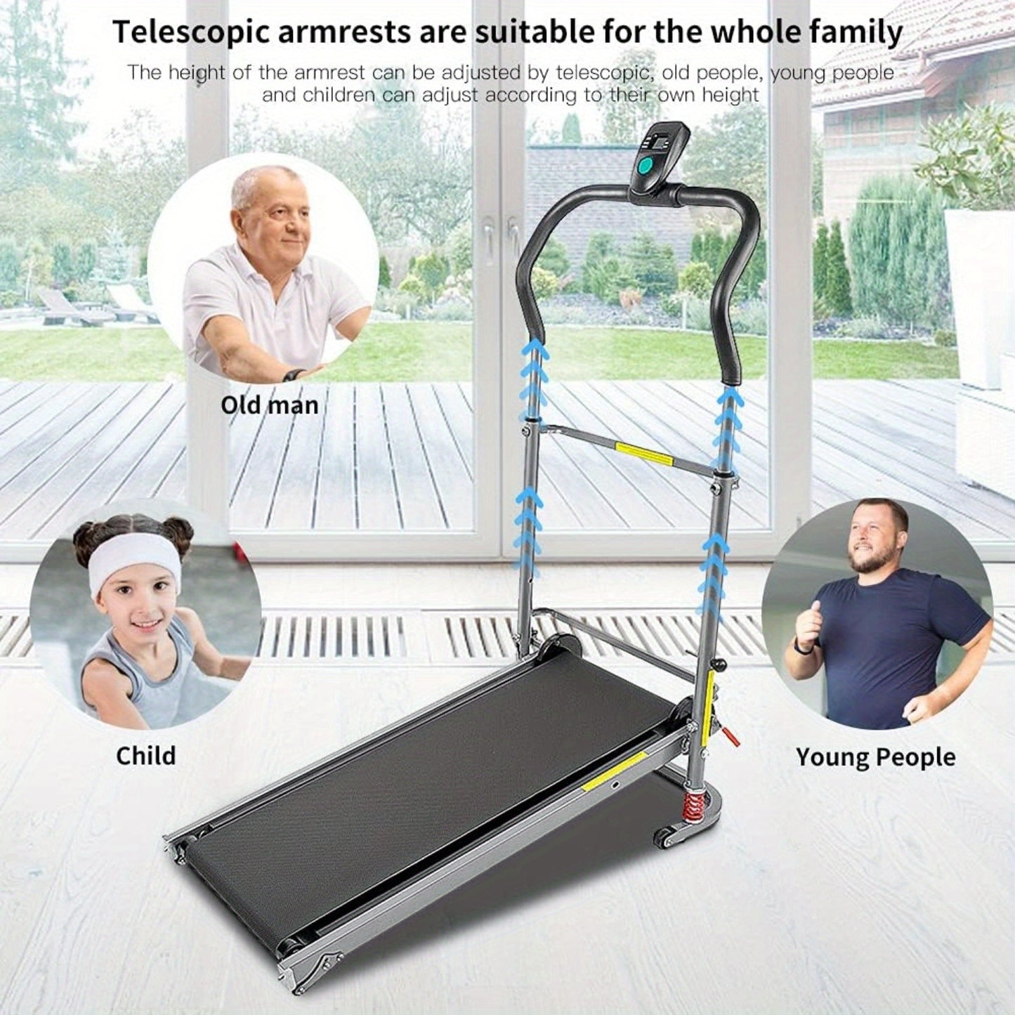 Loopband – Inklapbare Loopband – Compacte Loopband – Loopband Voor Thuis – Loopband Voor Kantoor – Draagvermogen Tot 110 Kg – Verstelbare Helling