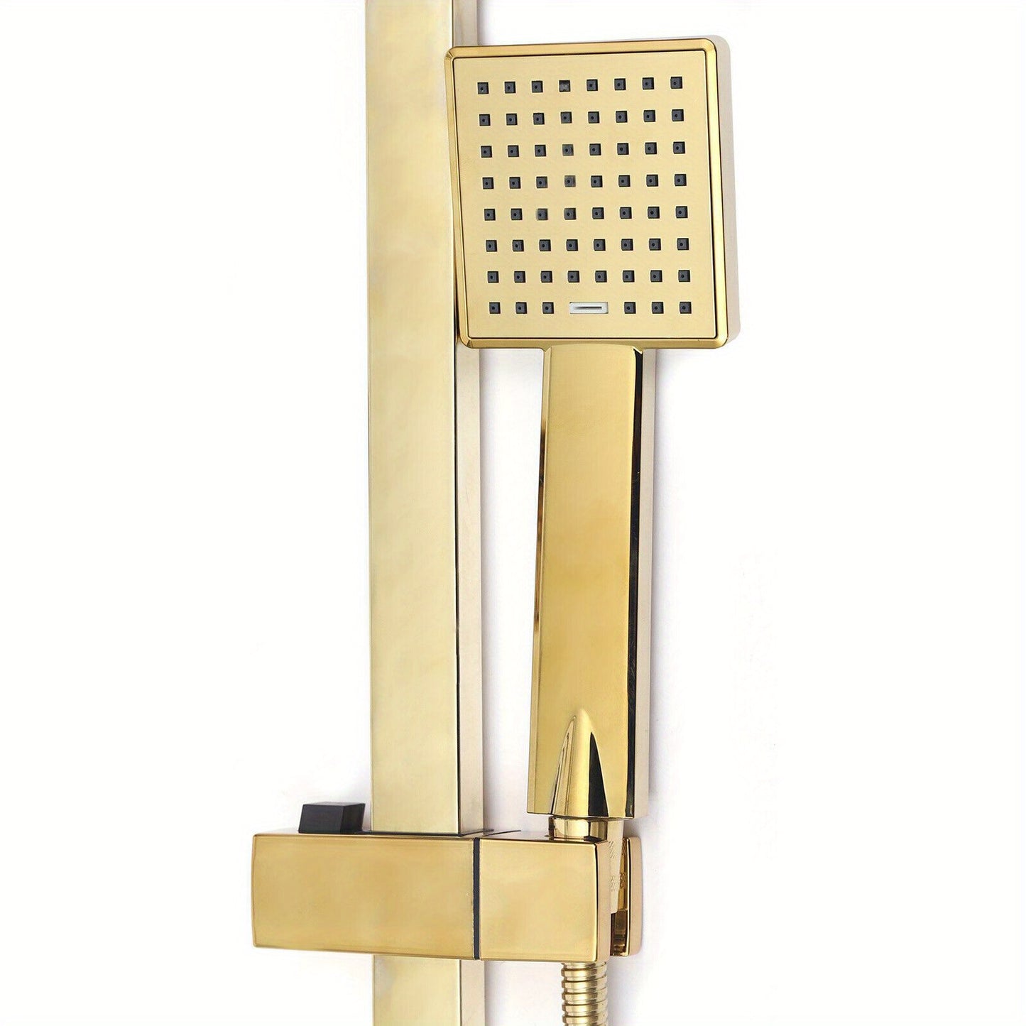 Regendouchesysteem – Douche Set – Handdouche – Douchekop – Badkamerkraan – Gouden Afwerking – Messing Materiaal – 22,9x22,9 cm Regendouche