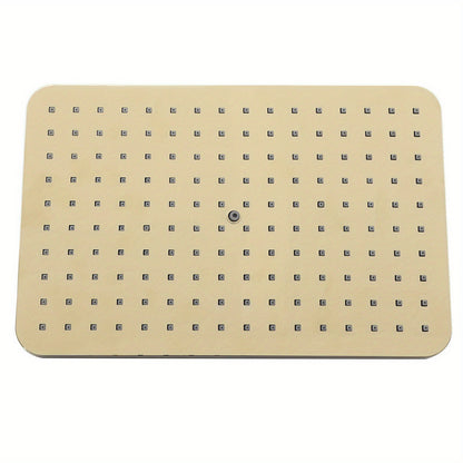 Regendouchesysteem – Douche Set – Handdouche – Douchekop – Badkamerkraan – Gouden Afwerking – Messing Materiaal – 22,9x22,9 cm Regendouche