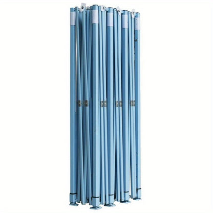 Pop-up Partytent – Opvouwbare Tent – Evenemententent – Partyschuurtent – Outdoor Tent – Blauw – 3 x 9 Meter – 5 Zijwanden Voor Volledige Bescherming