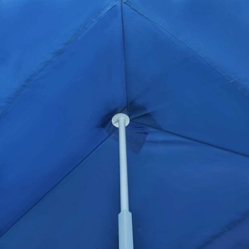 Pop-up Partytent – Opvouwbare Tent – Evenemententent – Partyschuurtent – Outdoor Tent – Blauw – 3 x 9 Meter – 5 Zijwanden Voor Volledige Bescherming
