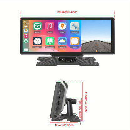 Carplay Radio – Autoradio – Carplayer – Multimedia Speler – Draadloze Connectie – 10,26 Inch HD Touchscreen – Inclusief Achteruitrijcamera Met Nachtzicht