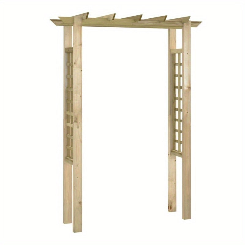 Rozenboog – Tuinboog – Klimbogen – Bloemboog – Archedoorgang – Hout Geïmpregneerd – Duurzaam Weerbestendig – 150x60x204 cm Stevig