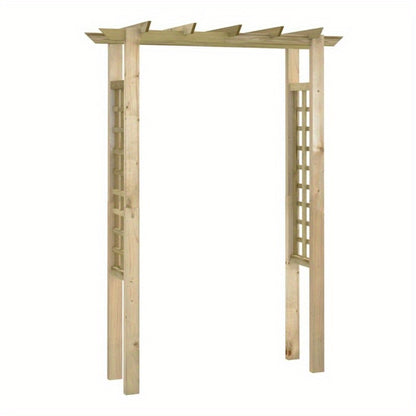 Rozenboog – Tuinboog – Klimbogen – Bloemboog – Archedoorgang – Hout Geïmpregneerd – Duurzaam Weerbestendig – 150x60x204 cm Stevig
