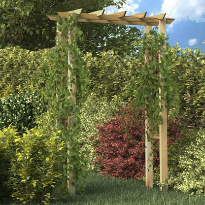 Rozenboog – Tuinboog – Klimbogen – Bloemboog – Archedoorgang – Hout Geïmpregneerd – Duurzaam Weerbestendig – 150x60x204 cm Stevig