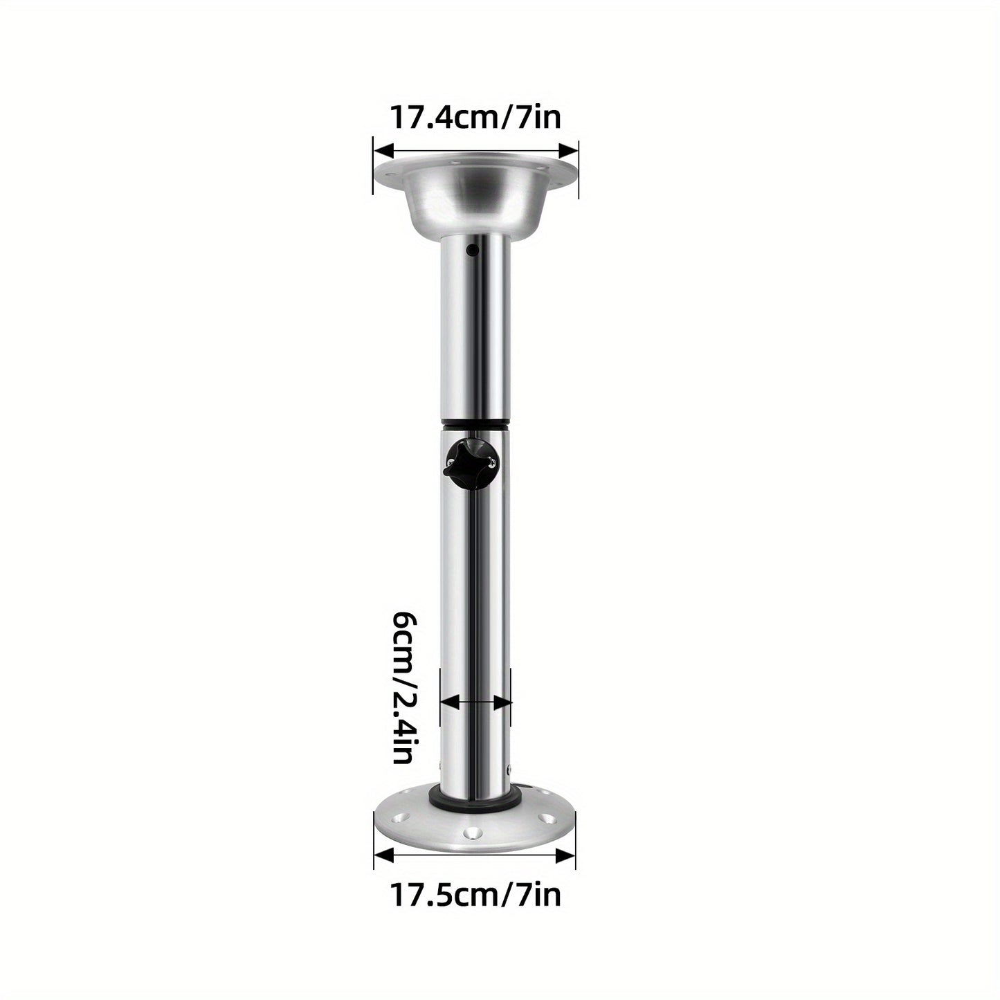 Barsteun – Steunpoot – Ondersteuning – Balksteun – Werkbladsteun – Verstelbare Hoogte 56,5-72 cm – Lichtgewicht Aluminium & ABS