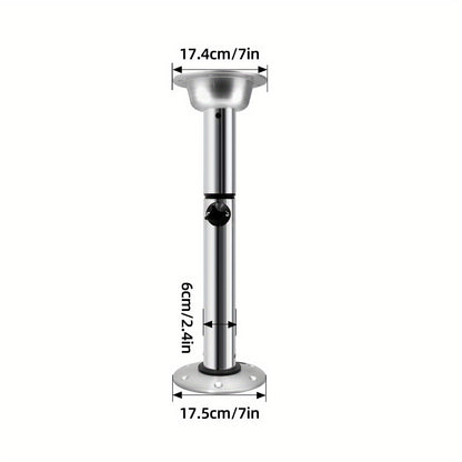 Barsteun – Steunpoot – Ondersteuning – Balksteun – Werkbladsteun – Verstelbare Hoogte 56,5-72 cm – Lichtgewicht Aluminium & ABS