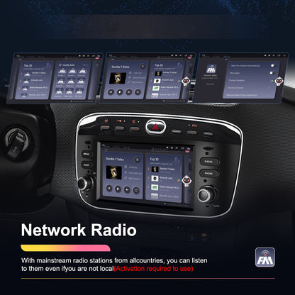 Android 13 Autoradio – Double Din Radio – Multimedia Speler – Touchscreen Navigatie – Draadloze Carplay – 6,2 Inch Scherm – AHD Camera & DVR & Microfoon