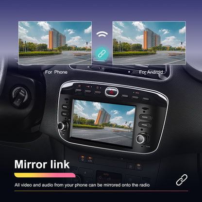 Android 13 Autoradio – Double Din Radio – Multimedia Speler – Touchscreen Navigatie – Draadloze Carplay – 6,2 Inch Scherm – AHD Camera & DVR & Microfoon