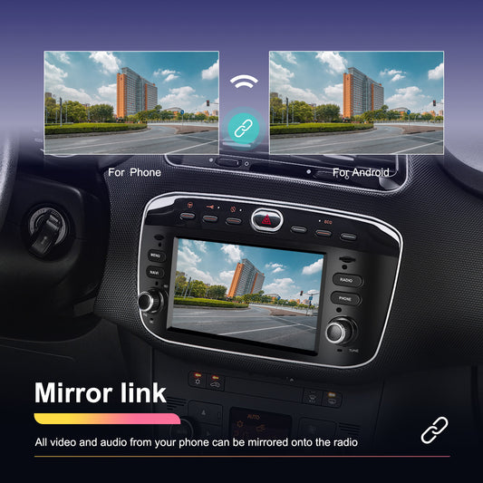 Android 13 Autoradio – Double Din Radio – Multimedia Speler – Touchscreen Navigatie – Draadloze Carplay – 6,2 Inch Scherm – AHD Camera & DVR & Microfoon