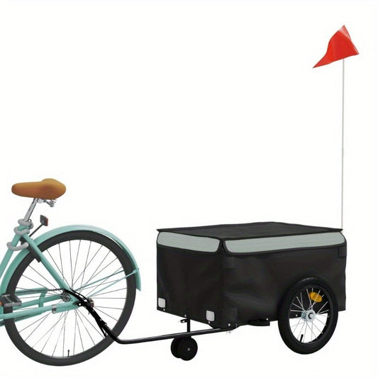 Fietskar – Fietsaanhanger – Bagagekar – Lastenkar – Trekker – Robuust Metalen Frame – Max 45 kg Draagkracht