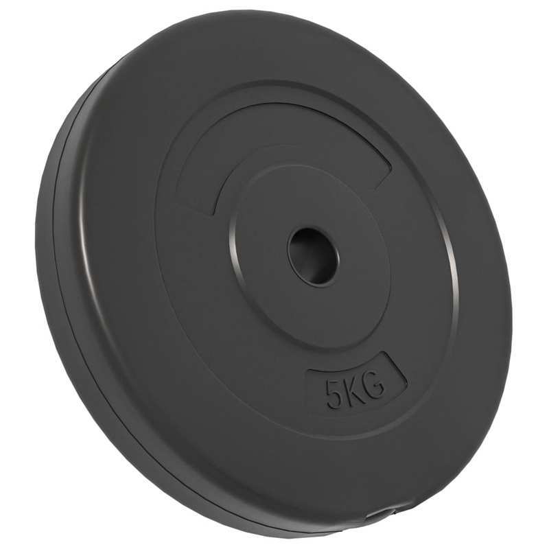 Gewichtsschijven – Halterschijven – Gewichten – Gewicht Platen – Cement – 4-delig 30 kg – Duurzaam & Compact