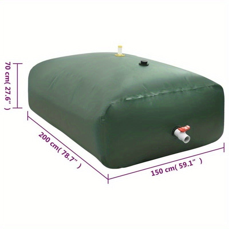 Opvouwbare Watertank – Wateropslag – Camping Tank – Tuin Watertank – Noodwatertank – 2100 Liter – Robuust PVC
