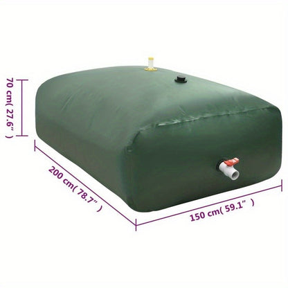 Opvouwbare Watertank – Wateropslag – Camping Tank – Tuin Watertank – Noodwatertank – 2100 Liter – Robuust PVC