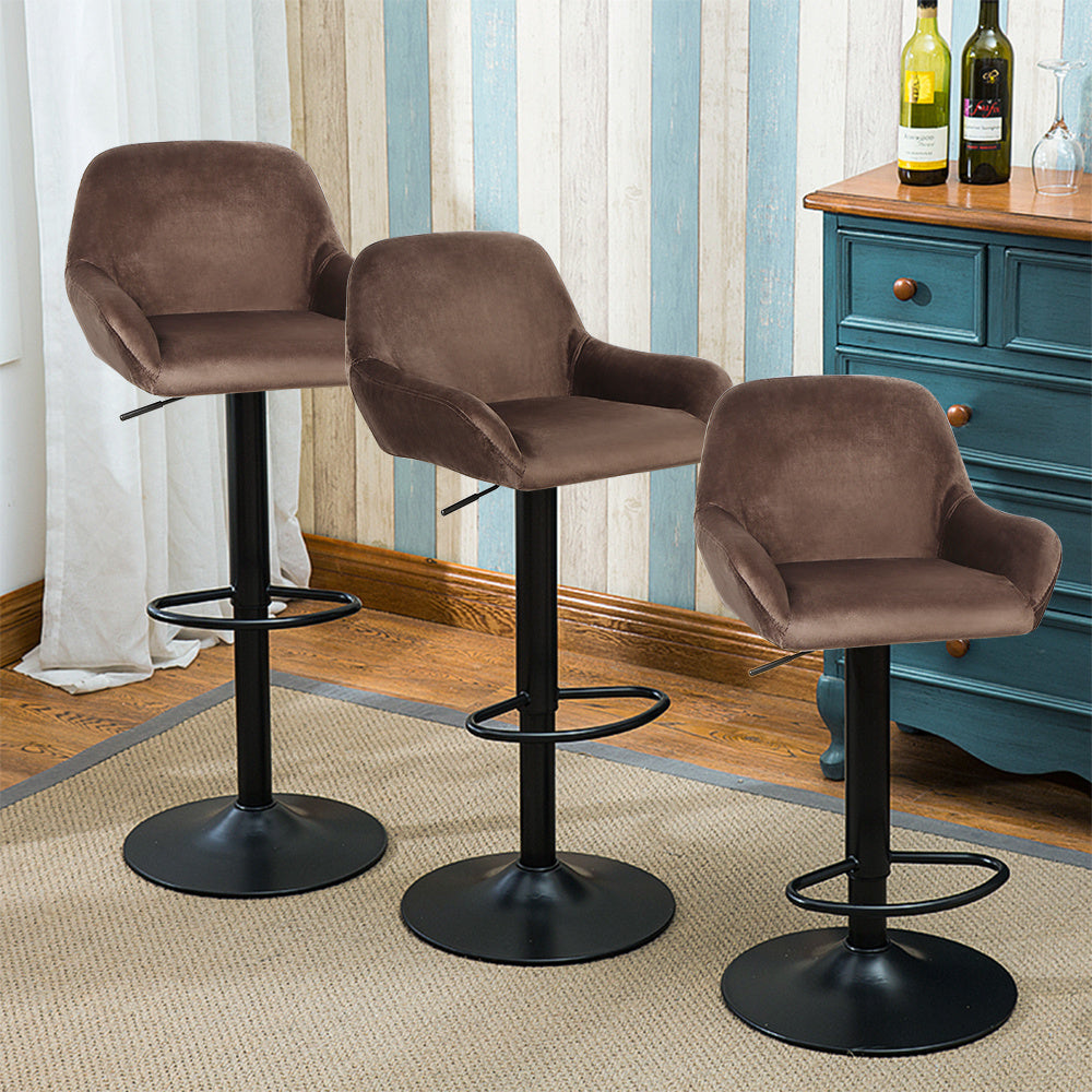 Moderne Minimalistische Stoelen – Eetkamerstoelen – Armleuningen Stoelen – Relaxstoelen – Stoelen Met Rugleuning – Sets Van 2 – Carbonstaal Frame – Zachte Velvet Bekleding Grijs