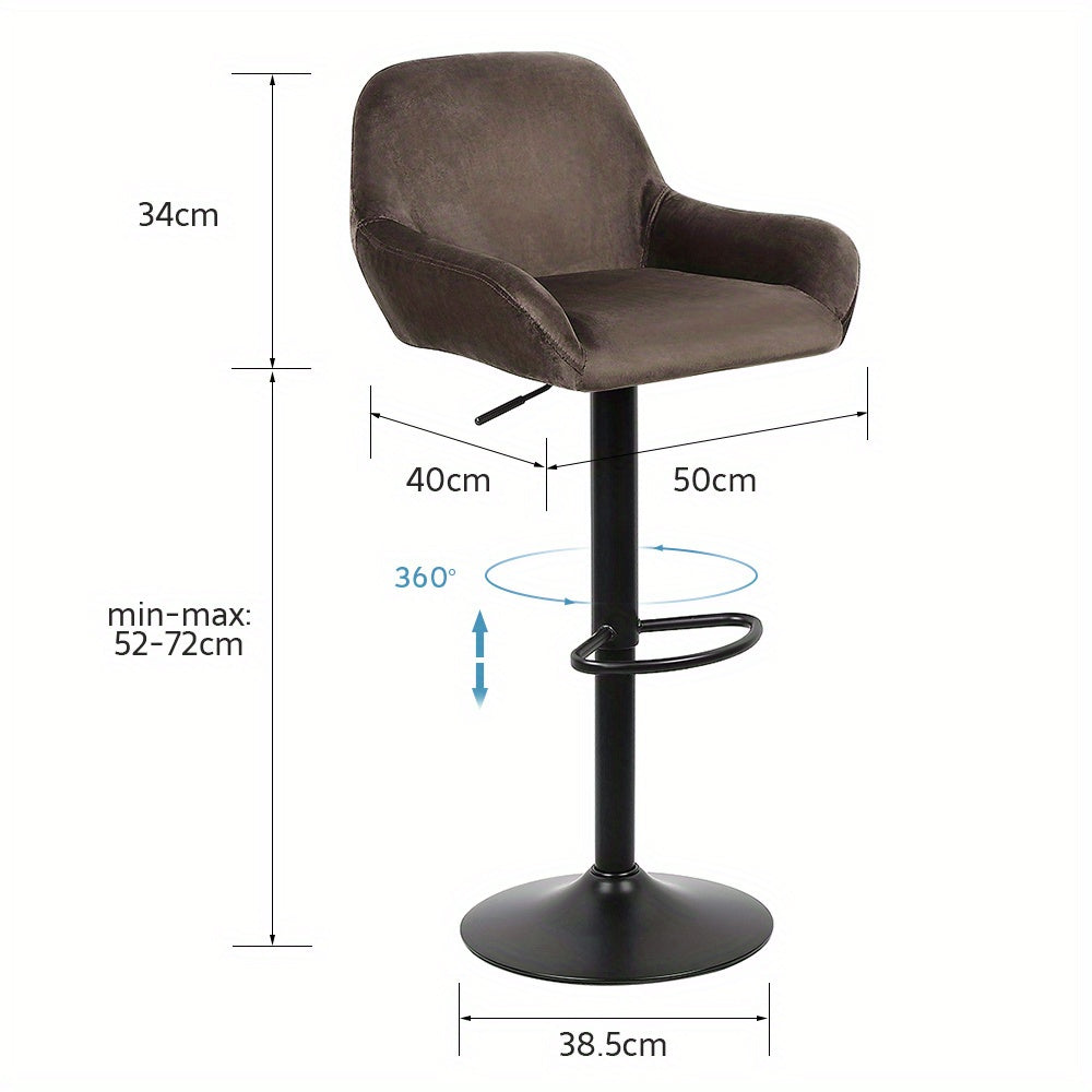 Moderne Minimalistische Stoelen – Eetkamerstoelen – Armleuningen Stoelen – Relaxstoelen – Stoelen Met Rugleuning – Sets Van 2 – Carbonstaal Frame – Zachte Velvet Bekleding Grijs