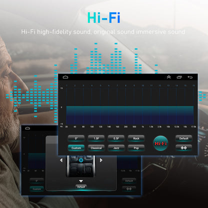 Autoradio – Auto Radio – Car Stereo – 1-DIN Autoradio – Multimedia Radio – 10,1 Inch HD Touchscreen – Draadloos CarPlay & Android Auto
