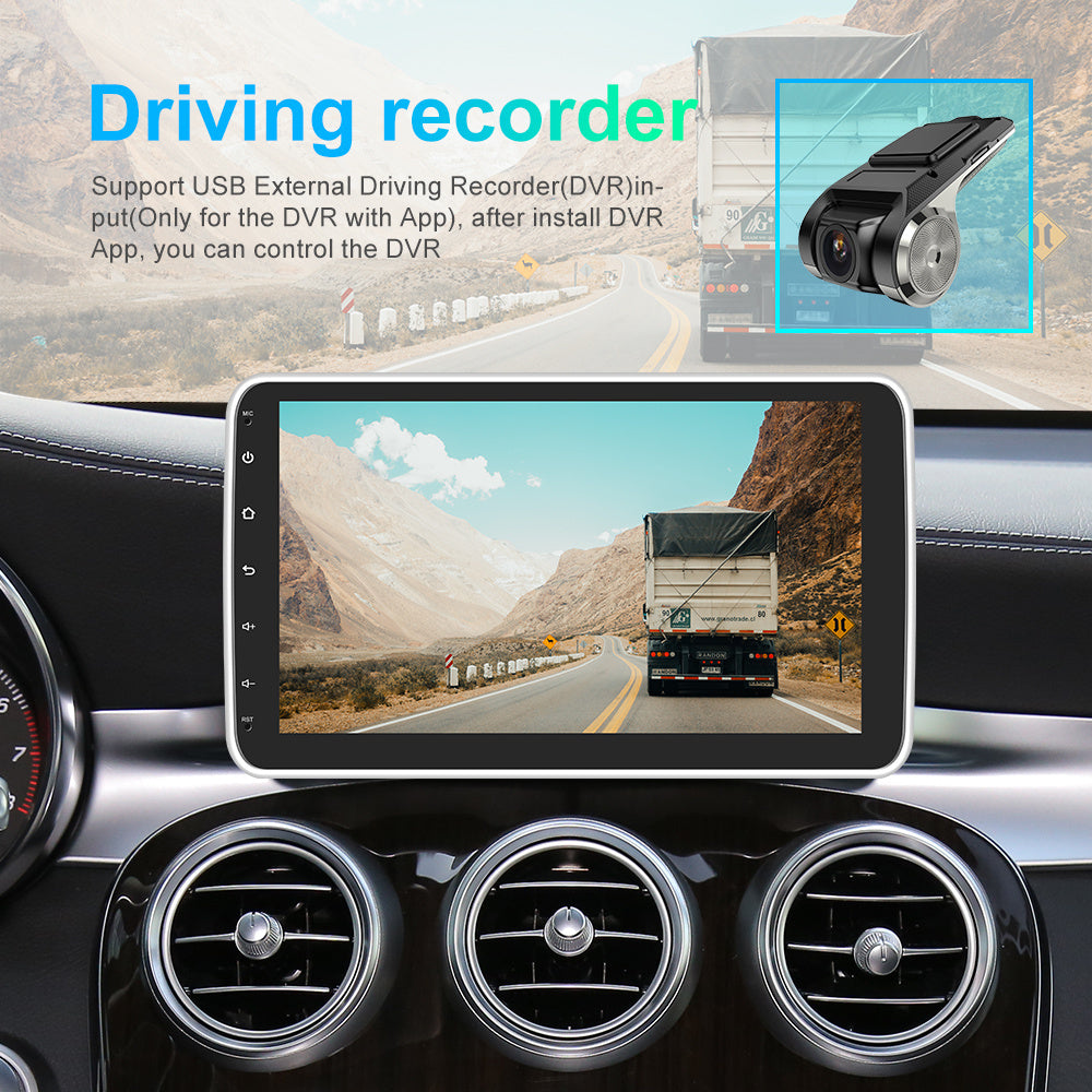 Autoradio – Auto Radio – Car Stereo – 1-DIN Autoradio – Multimedia Radio – 10,1 Inch HD Touchscreen – Draadloos CarPlay & Android Auto