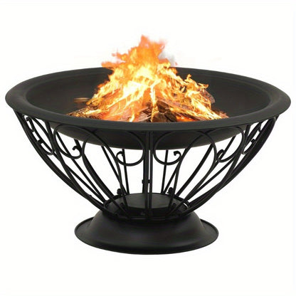 Vuurkorf – Tuinkachel – Terrasverwarmer – Buitenhaard – Campingkachel – 75 Cm Breed – Roestvrijstalen Wanden