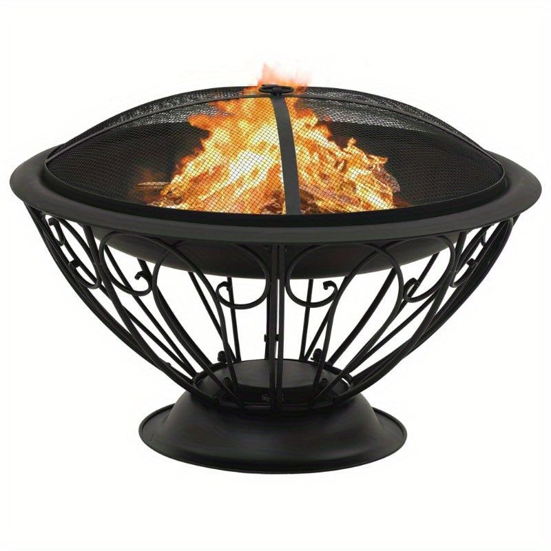 Vuurkorf – Tuinkachel – Terrasverwarmer – Buitenhaard – Campingkachel – 75 Cm Breed – Roestvrijstalen Wanden