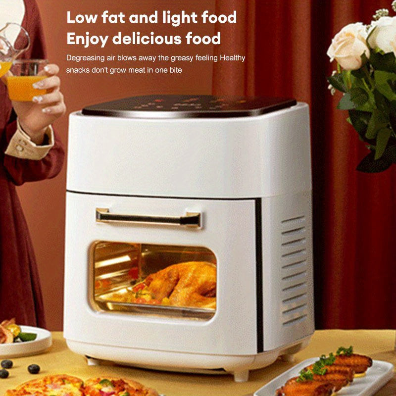 Heteluchtfriteuse – Airfryer – Friteuse – Oven – Heteluchtoven – 15 Liter – 6 Kookstanden – RVS 304
