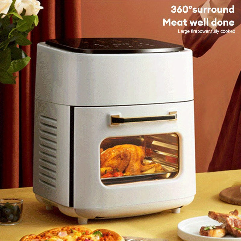 Heteluchtfriteuse – Airfryer – Friteuse – Oven – Heteluchtoven – 15 Liter – 6 Kookstanden – RVS 304