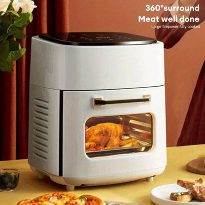 Heteluchtfriteuse – Airfryer – Friteuse – Oven – Heteluchtoven – 15 Liter – 6 Kookstanden – RVS 304