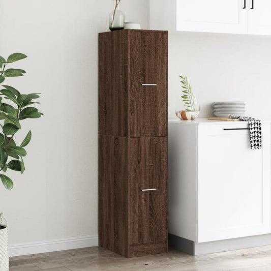 Badkamerkast – Badkamermeubel – Kolomkast – Wastafelonderkast – Medicijnkast – Vrijstaand – Gemaakt van Gerecycled Hout – Compact 30x41x144,5 cm