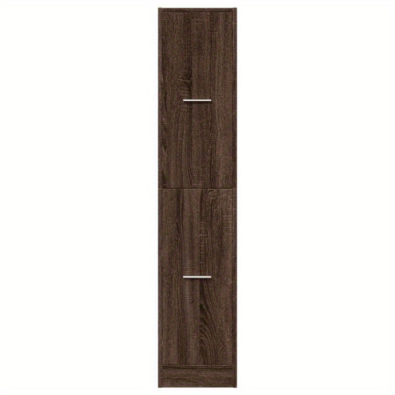 Apothekerskast – Medicijnkastje – Opbergkast – Badkamerkast – Vakkenkast – Eikenlook Hout – Compact 30x41x144,5 cm