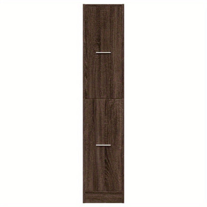 Apothekerskast – Medicijnkastje – Opbergkast – Badkamerkast – Vakkenkast – Eikenlook Hout – Compact 30x41x144,5 cm