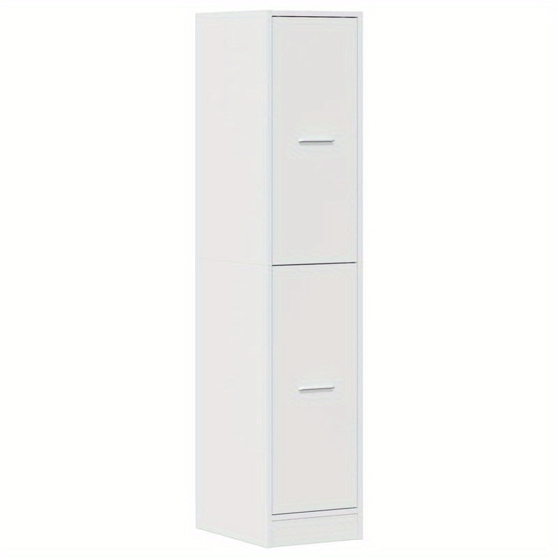 Apothekerskast – Opbergkast – Badkamerkast – Hoekkast – Kast Hoogglans Wit – Massief Hout – Compact 30x41x144,5 cm