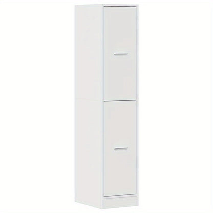 Apothekerskast – Opbergkast – Badkamerkast – Hoekkast – Kast Hoogglans Wit – Massief Hout – Compact 30x41x144,5 cm