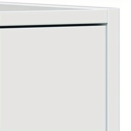 Apothekerskast – Opbergkast – Badkamerkast – Hoekkast – Kast Hoogglans Wit – Massief Hout – Compact 30x41x144,5 cm